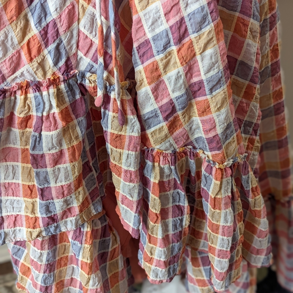 Free People Multi-Color Plaid Maxi Dress - Picture 8 of 8